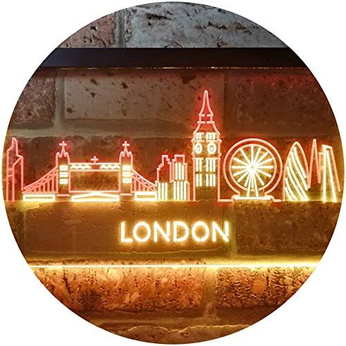 London City Skyline LED Light Sign - LED Gift Works