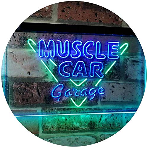 Muscle Car Garage LED Light Sign - LED Gift Works