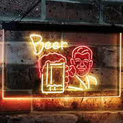Classic Man Cave Beer LED Light Sign - LED Gift Works