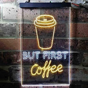 But First Coffee LED Light Sign - LED Gift Works