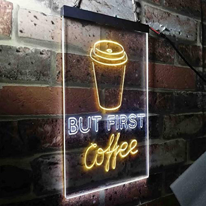 But First Coffee LED Light Sign - LED Gift Works