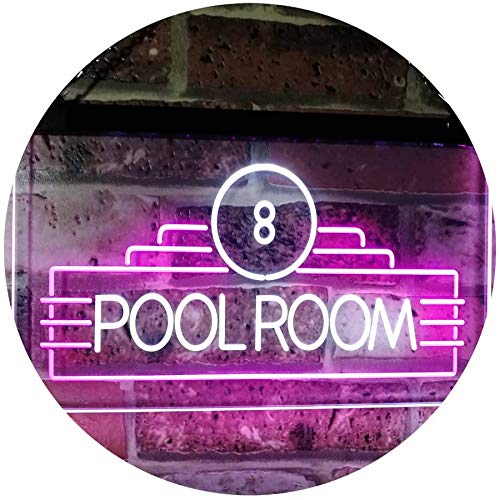Billiards Pool Room LED Light Sign - Way Up Gifts