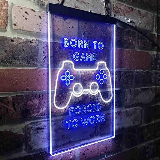 Born to Game Room LED Light Sign - LED Gift Works