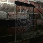 God Bless America Eagle LED Light Sign - LED Gift Works