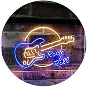 Guitar Rock & Roll Band Music LED Light Sign - LED Gift Works