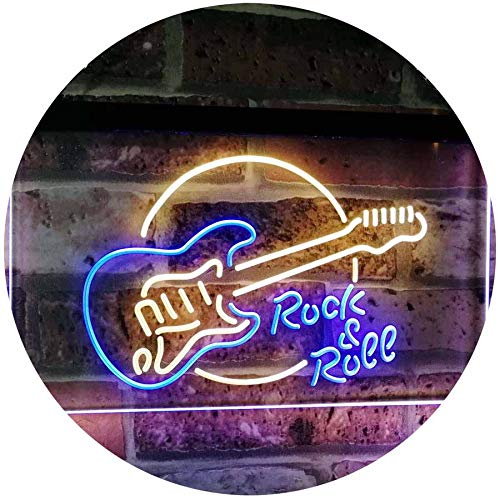 Guitar Rock & Roll Band Music LED Light Sign - LED Gift Works