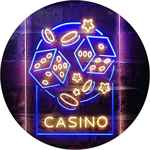 Casino Dice Game Man Cave LED Light Sign - Way Up Gifts