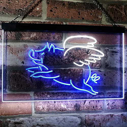 Flying Pig LED Light Sign - LED Gift Works