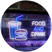 Soda Burgers Food and Drink LED Light Sign - LED Gift Works