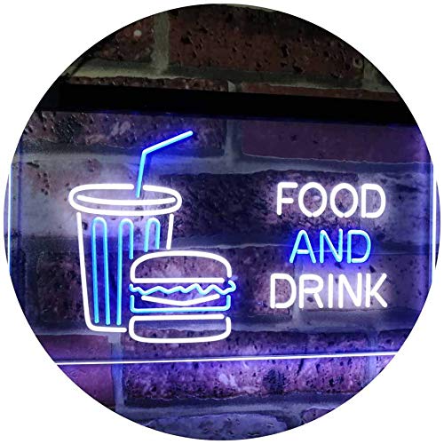 Soda Burgers Food and Drink LED Light Sign - LED Gift Works