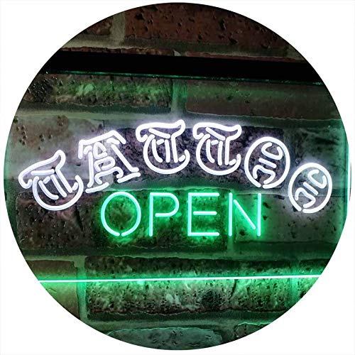 Tattoo Open LED Light Sign - LED Gift Works
