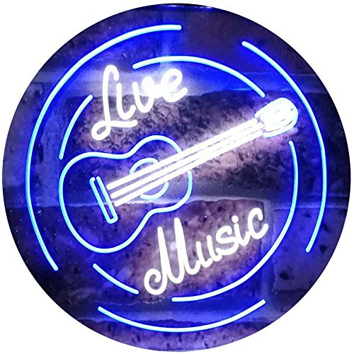 Live Music Guitar Band Room Studio LED Light Sign - LED Gift Works