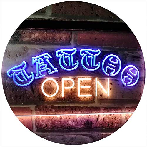Tattoo Open LED Light Sign - LED Gift Works