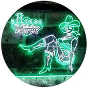 Cowgirl Welcome to Las Vegas LED Light Sign - LED Gift Works