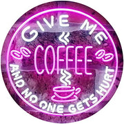 Give Me Coffee LED Light Sign - LED Gift Works