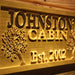 Personalized Trees Cabin Custom Wood Sign 3D Engraved Wall Plaque - Way Up Gifts
