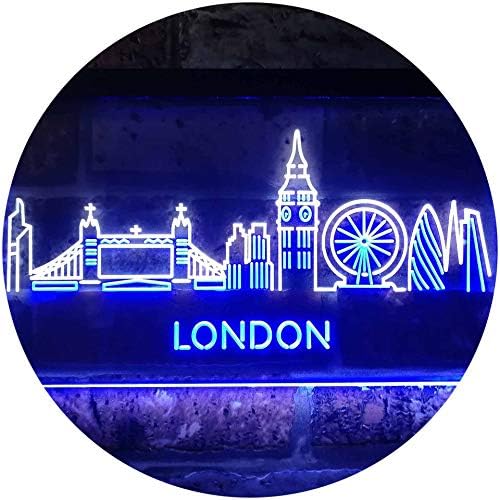 London City Skyline LED Light Sign - Way Up Gifts