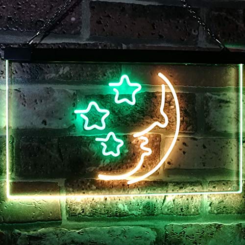 Moon & Stars Nightlight LED Light Sign - LED Gift Works