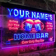 Personalized Home Bar LED Light Sign - LED Gift Works
