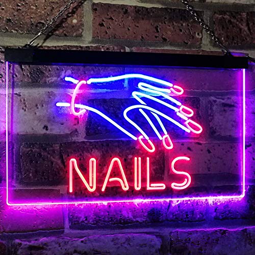 Salon Nails LED Light Sign - LED Gift Works