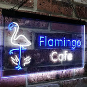 Flamingo Cafe LED Light Sign - LED Gift Works