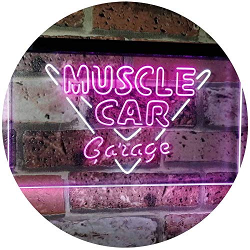 Muscle Car Garage LED Light Sign - LED Gift Works