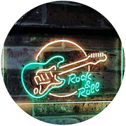Guitar Rock & Roll Band Music LED Light Sign - LED Gift Works