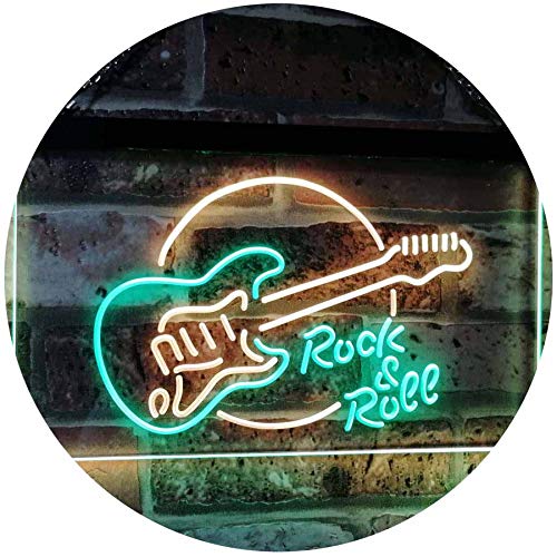 Guitar Rock & Roll Band Music LED Light Sign - LED Gift Works