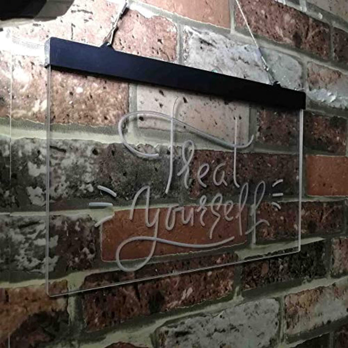 Treat Yourself Girl Bedroom Decoration LED Light Sign - Way Up Gifts