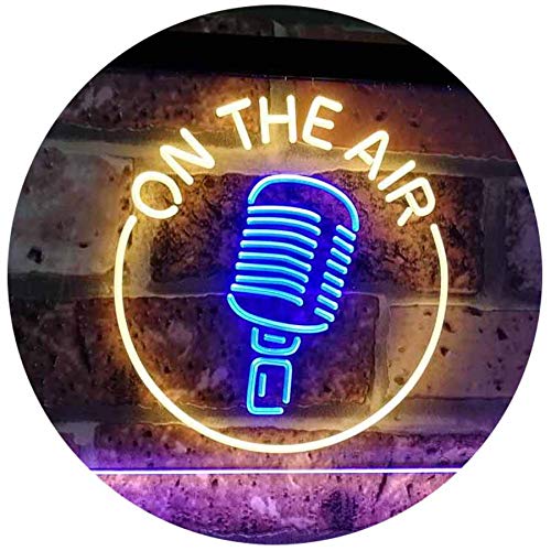 Microphone On The Air LED Light Sign - Way Up Gifts