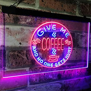 Give Me Coffee LED Light Sign - LED Gift Works