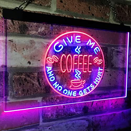 Give Me Coffee LED Light Sign - LED Gift Works