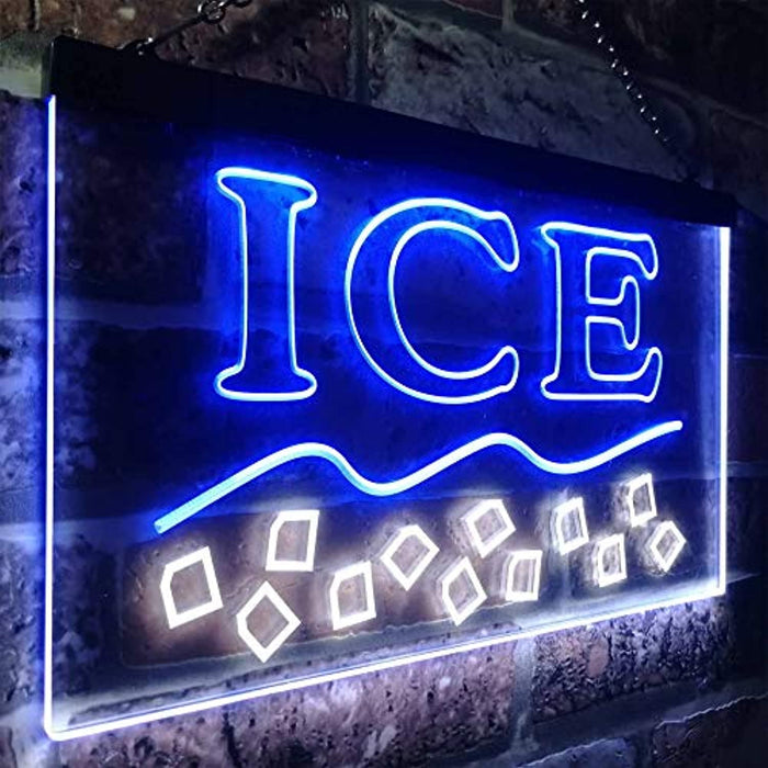 Ice Bags Supply Shop LED Light Sign - Way Up Gifts