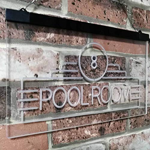 Billiards Pool Room LED Light Sign - Way Up Gifts