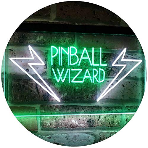 Arcade Game Room Pinball Wizard LED Light Sign - Way Up Gifts