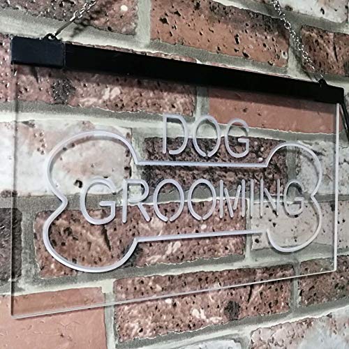 Dog Grooming LED Light Sign - Way Up Gifts