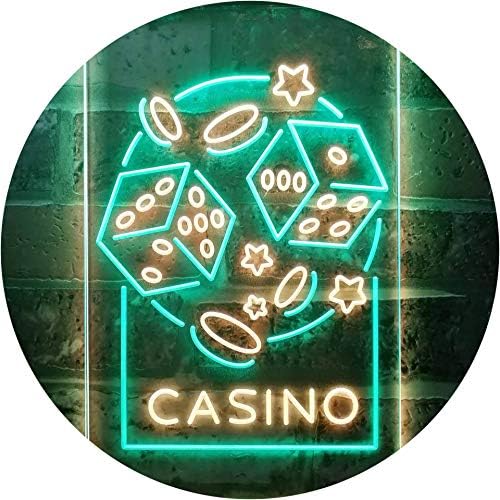 Casino Dice Game Man Cave LED Light Sign - Way Up Gifts