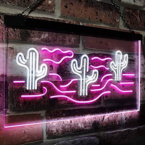 Desert Cactus LED Light Sign - Way Up Gifts
