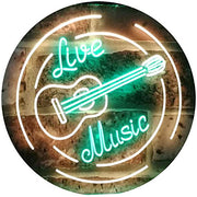 Live Music Guitar Band Room Studio LED Light Sign - LED Gift Works