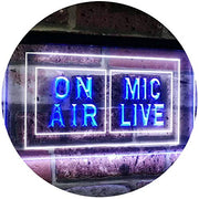 On Air Mic Live LED Light Sign - LED Gift Works