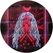 Psychic Girl Moon Star Bedroom Decoration LED Light Sign - LED Gift Works