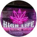 Marijuana Weed Leaf High Life LED Light Sign - Way Up Gifts
