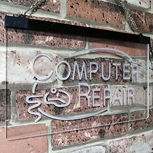 Computer Repair LED Light Sign - LED Gift Works