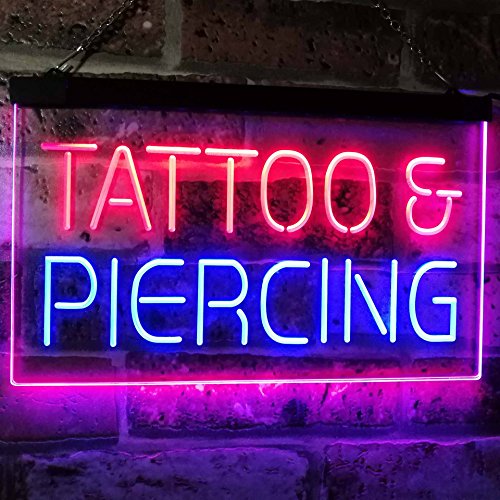 Tattoo Piercing LED Light Sign - Way Up Gifts