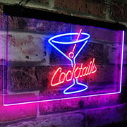 Cocktails LED Light Sign - LED Gift Works