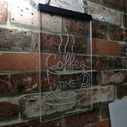 Coffee Time Cup Shop Cafe LED Light Sign - LED Gift Works