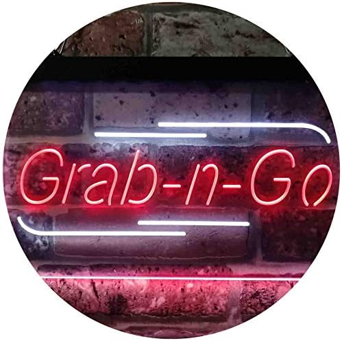 Grab n Go Food Take Away LED Light Sign - Way Up Gifts