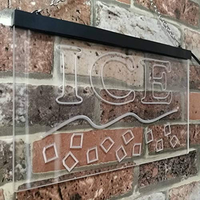 Ice Bags Supply Shop LED Light Sign - Way Up Gifts