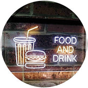 Soda Burgers Food and Drink LED Light Sign - LED Gift Works