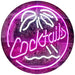 Palm Tree Cocktails LED Light Sign - Way Up Gifts